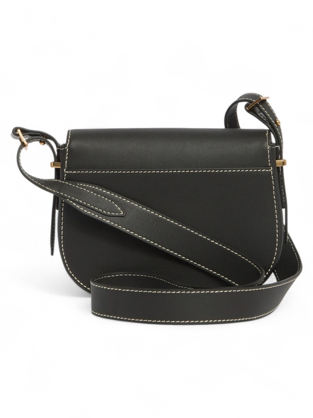 SAM EDELMAN Black Leather Crossbody Bag with Contrast Stitching - Picture 2 of 13